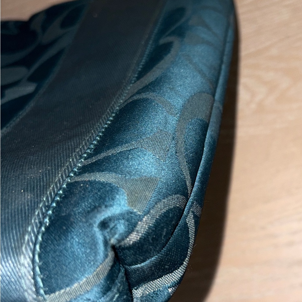 Coach Rehab Dark Teal and Gray Crossbody& Shoulder Bag - Picture 14 of 14